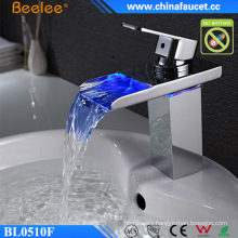 Beelee Bathroom Basin Waterfall AC/DC LED Water Faucet